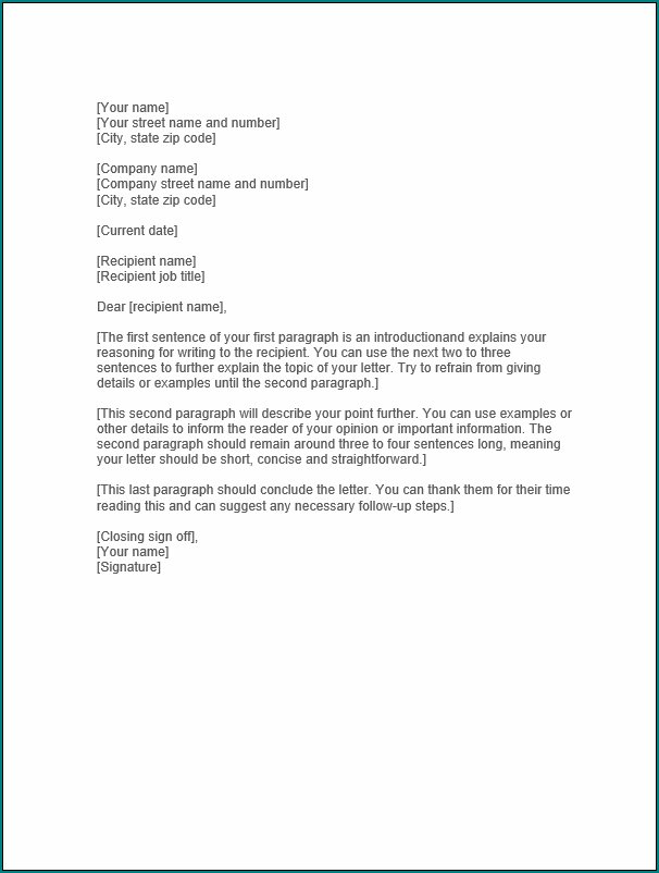 Official Letter