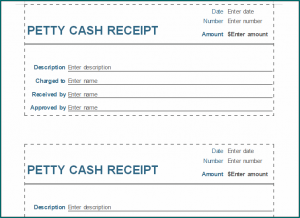 Petty Cash Receipt Template