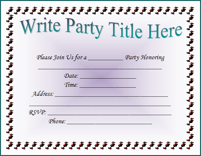 Pool Party Invitation Template