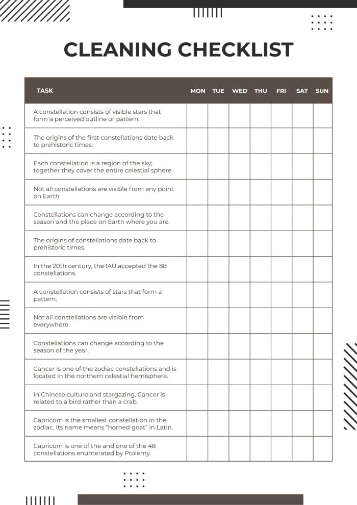 Printable Salon Startup Checklist Template Example Printable Salon Startup Checklist Template Example