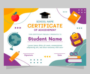 Printable School Certificate Template Sample