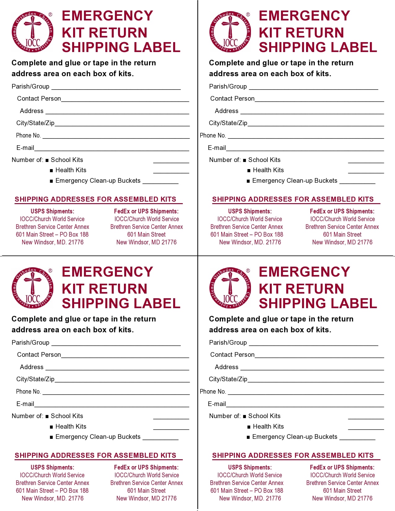 Printable Shipping Label Template Example Printable Shipping Label Template Example