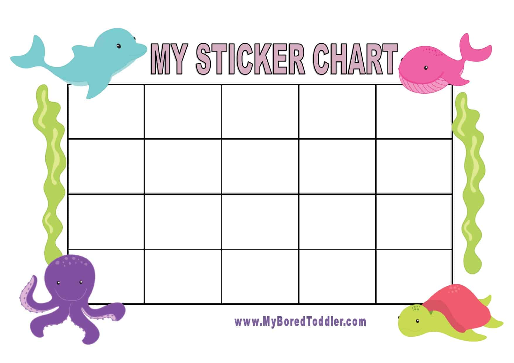 Printable Sticker Chart Template Sample Printable Sticker Chart Template Sample