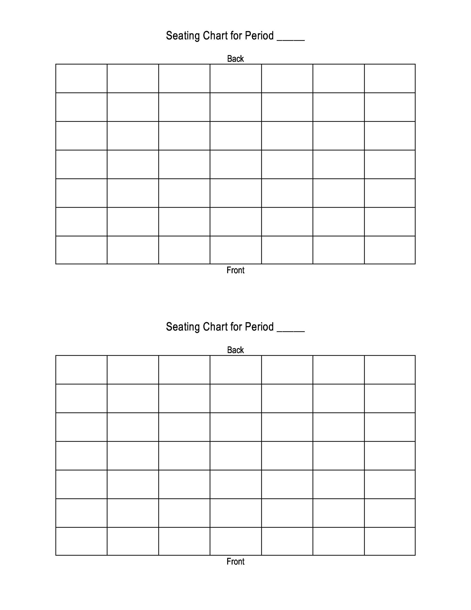 Printable Table Seating Chart Template Example Printable Table Seating Chart Template Example