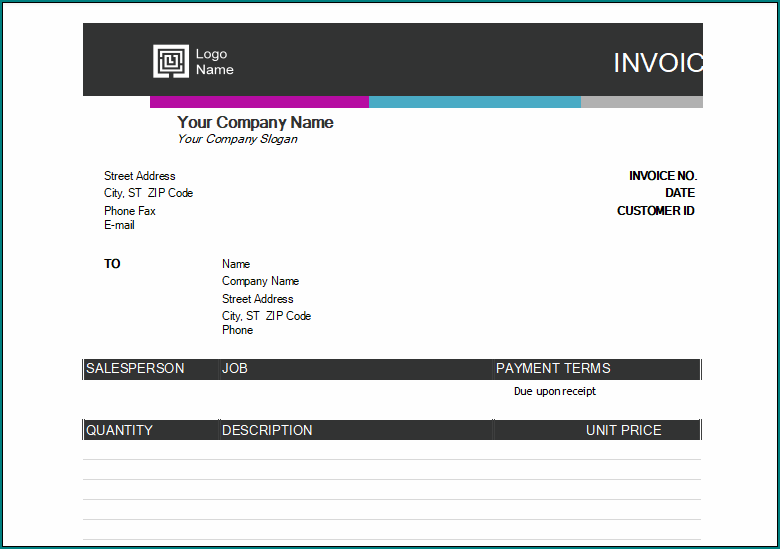 Professional Invoice Template