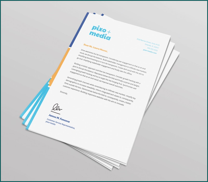 Professional Letterhead Template Sample