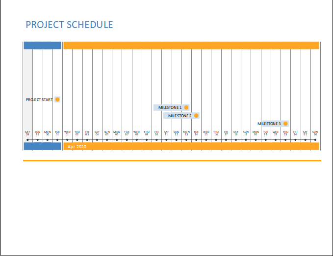 Project Schedule Template