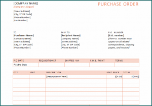 Purchase Order Form