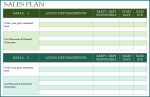 Sales Business Plan Template