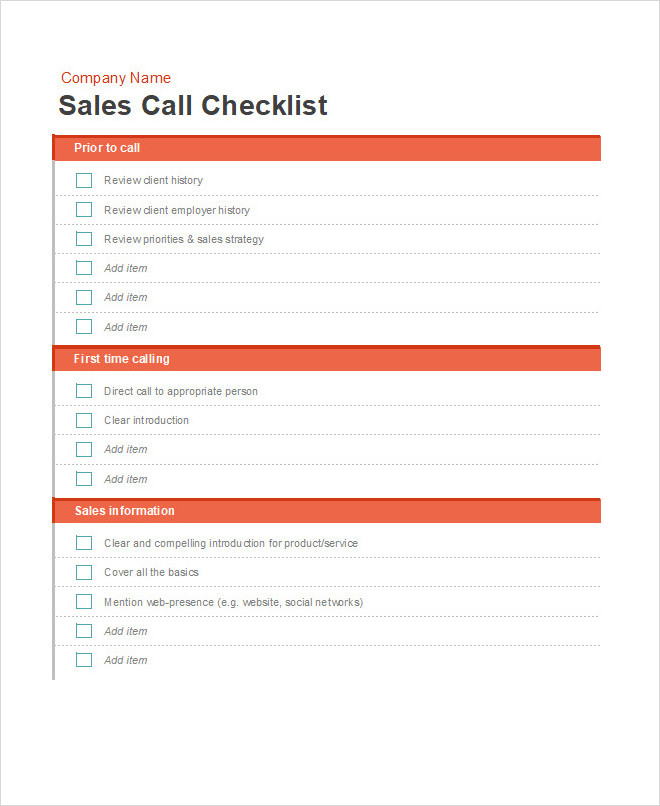 Sales Call Log Excel Template Sales Call Log Excel Template