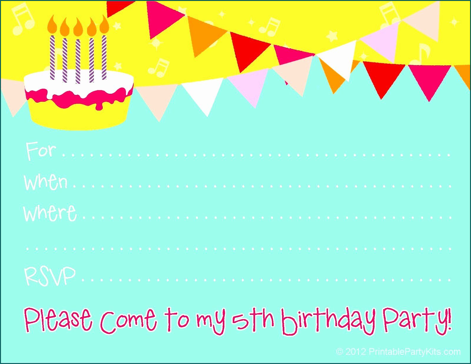 Sample of Birthday Invitation Templates Word