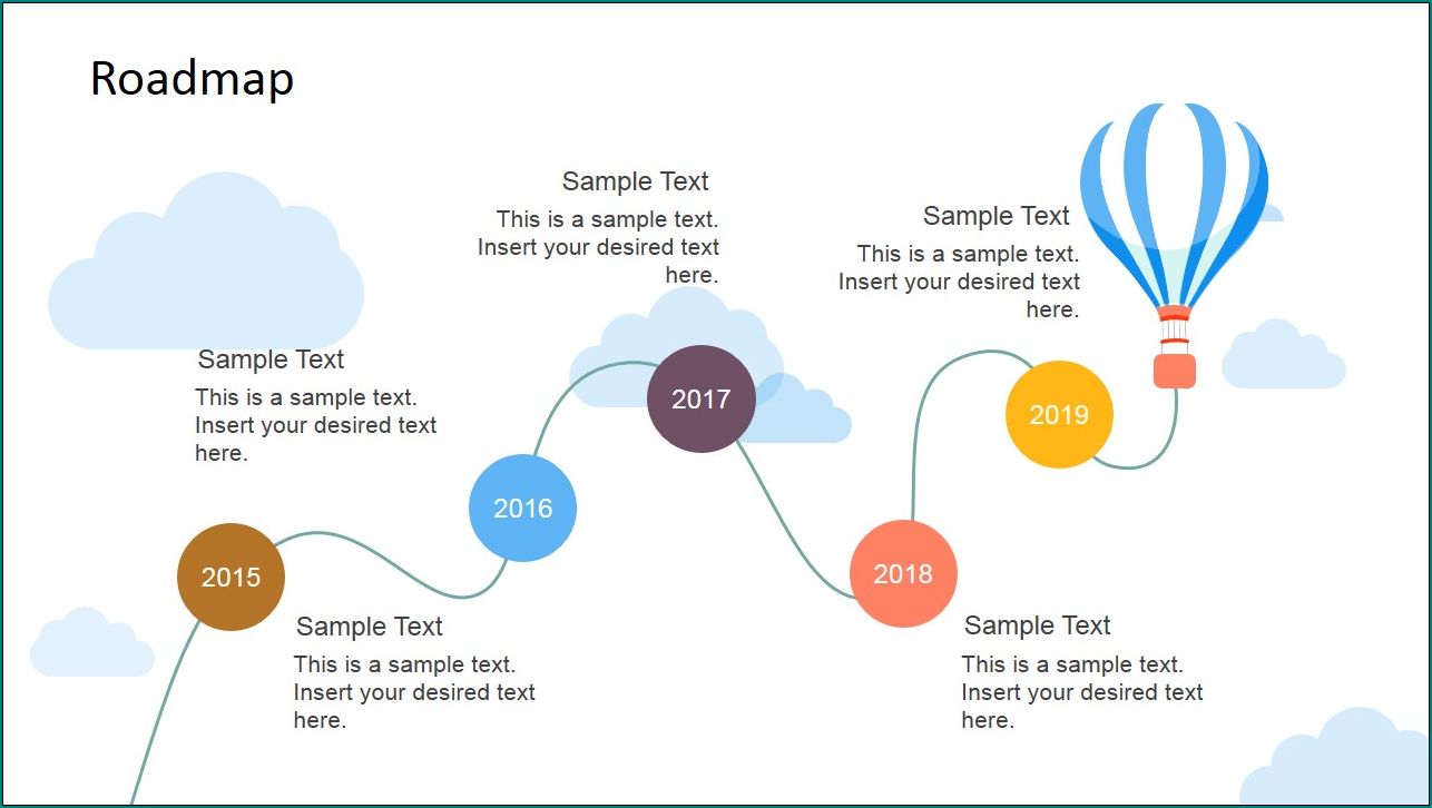 Sample of Creative Timeline Template
