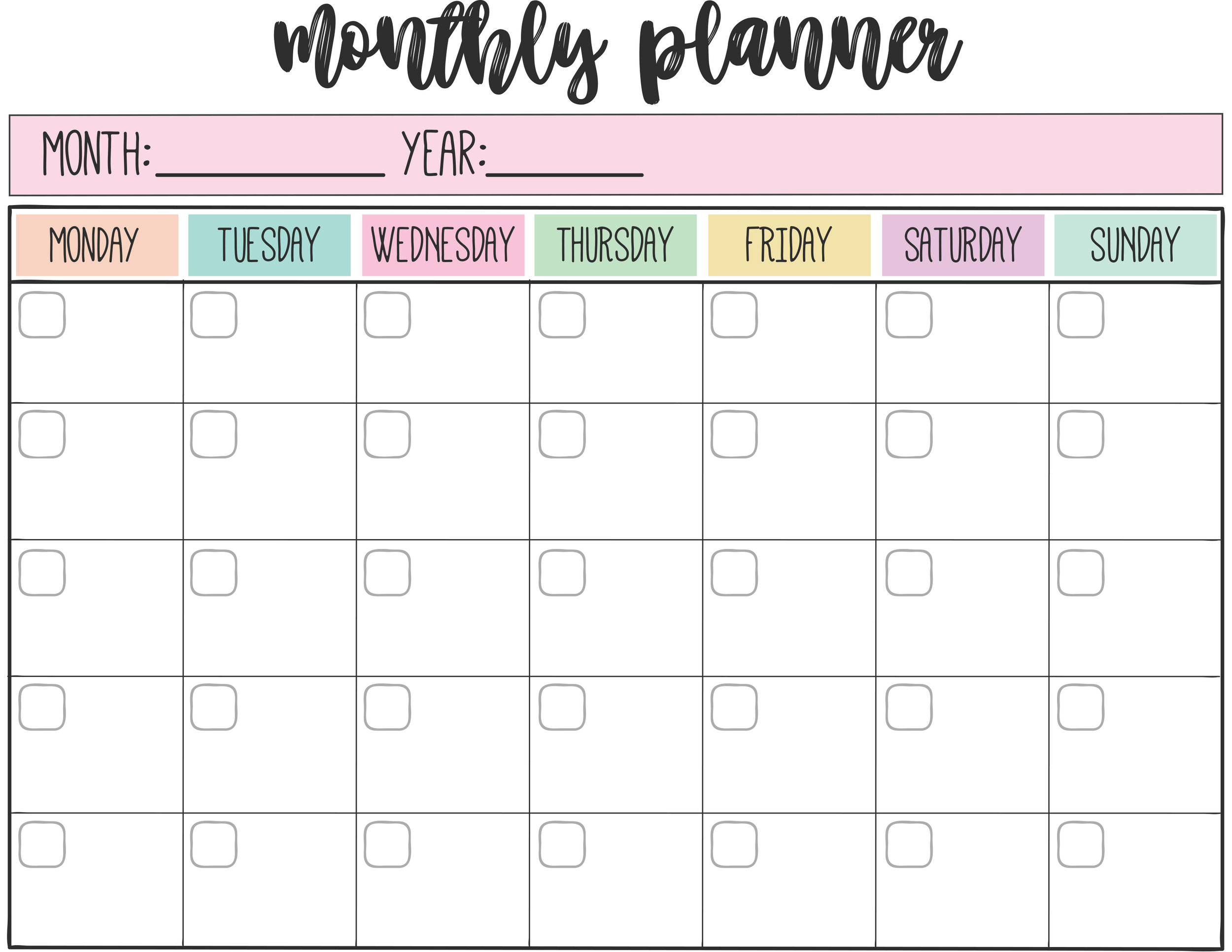 MonthlyPlanner MonthlyPlanner