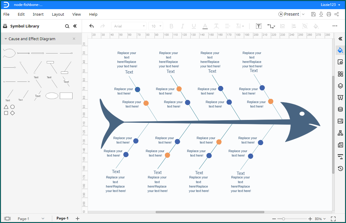Sample of Fishbone Diagram Excel