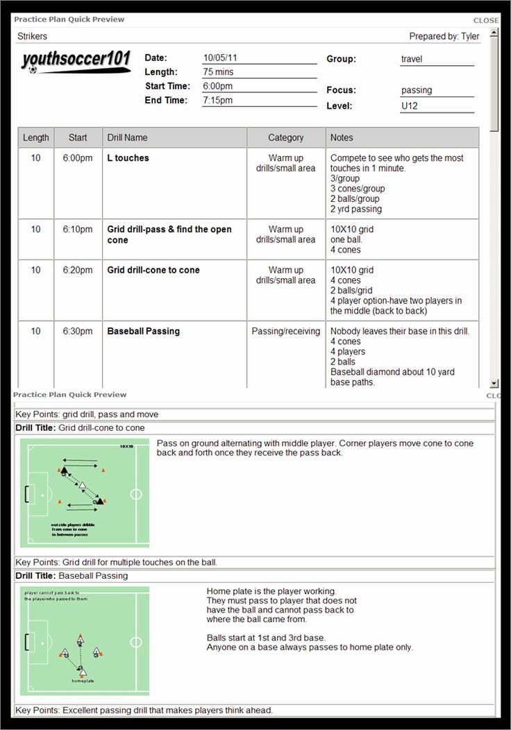 Sample of Football Practice Planner Template Sample of Football Practice Planner Template