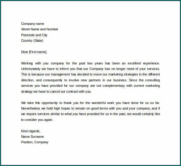 Sample of Formal Business Letter