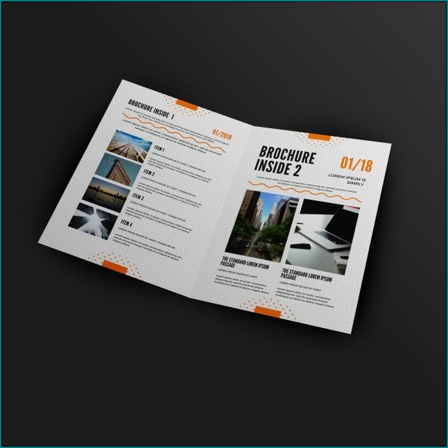 Sample of Half Fold Brochure Template