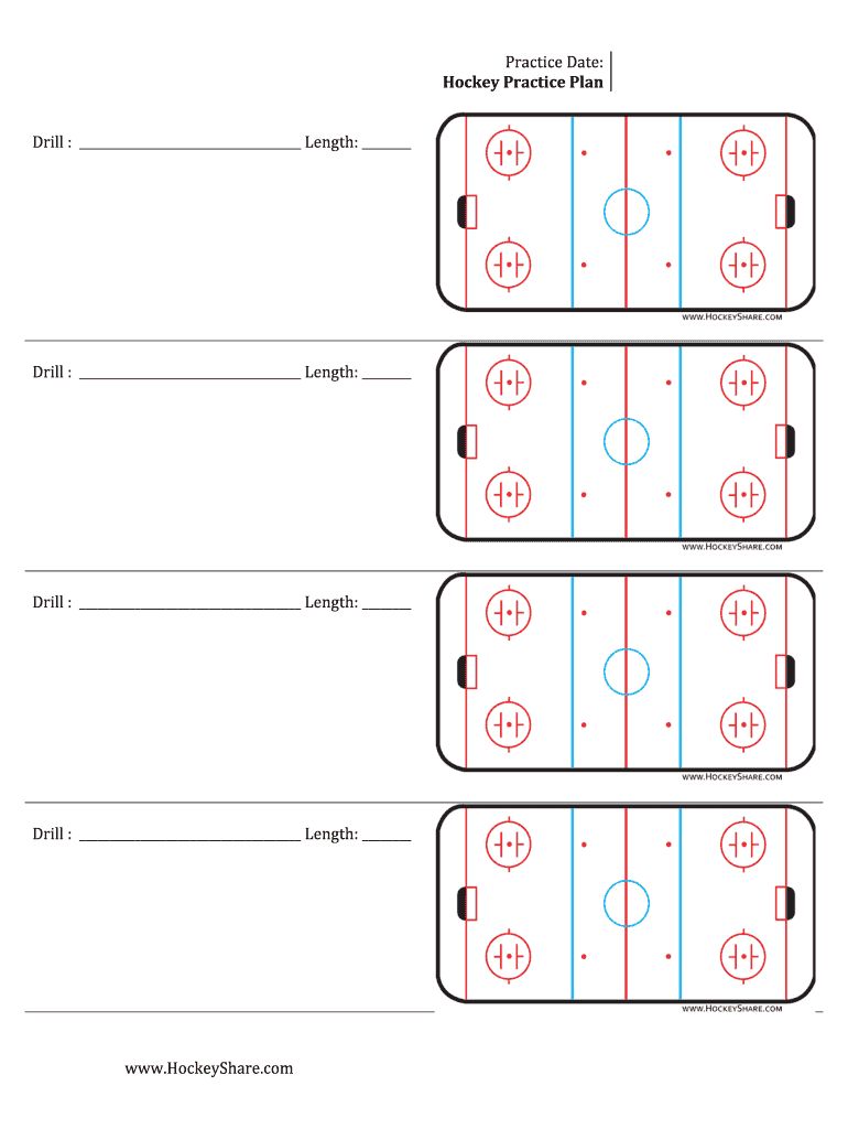 Sample of Hockey Practice Planner Template Sample of Hockey Practice Planner Template