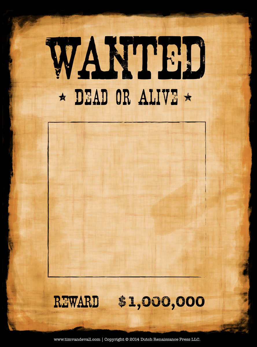 Sample of Printable Wanted Poster Template Sample of Printable Wanted Poster Template