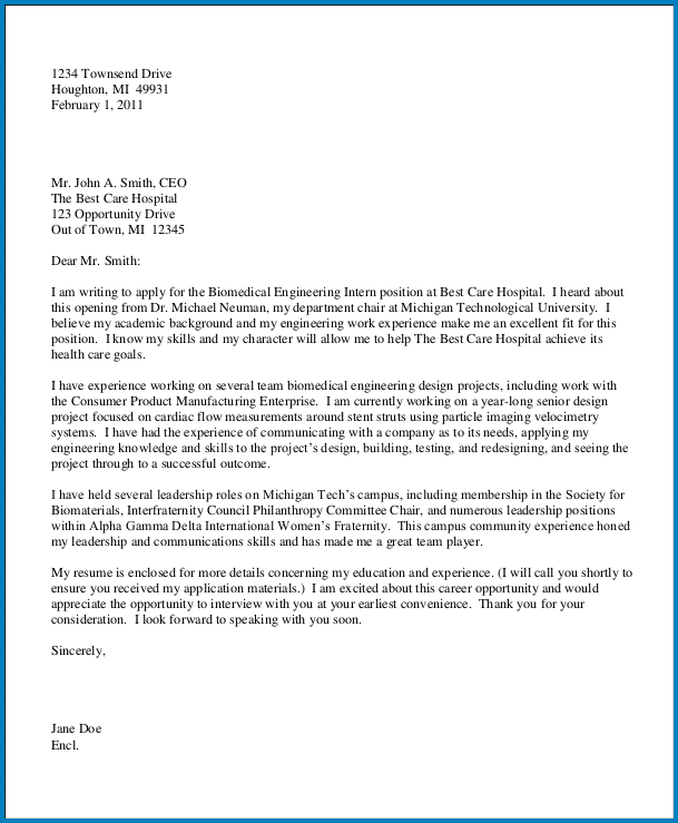 Sample of Simple Cover Letter For Job Application Sample of Simple Cover Letter For Job Application