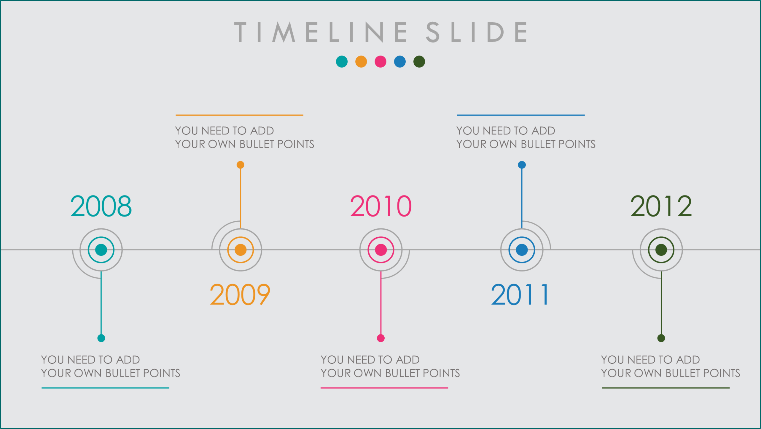 Sample of Simple Timeline Template