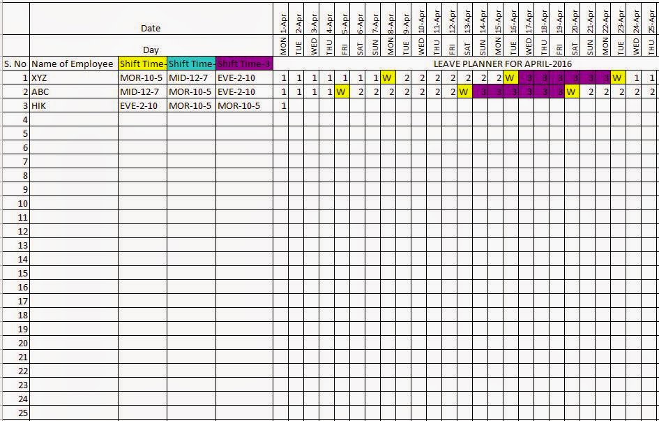 Sample of Staff Leave Register Template Sample of Staff Leave Register Template