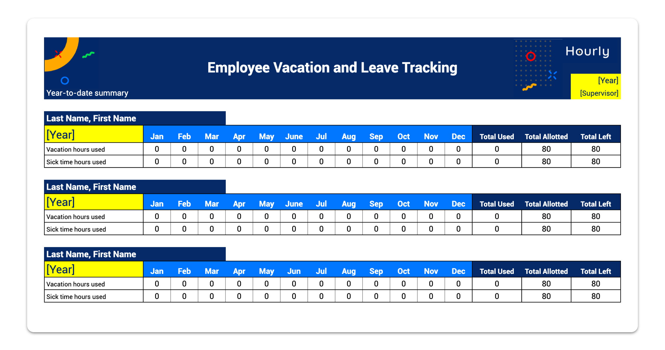 Sample of Vacation And Sick Time Tracking Worksheet Template Sample of Vacation And Sick Time Tracking Worksheet Template