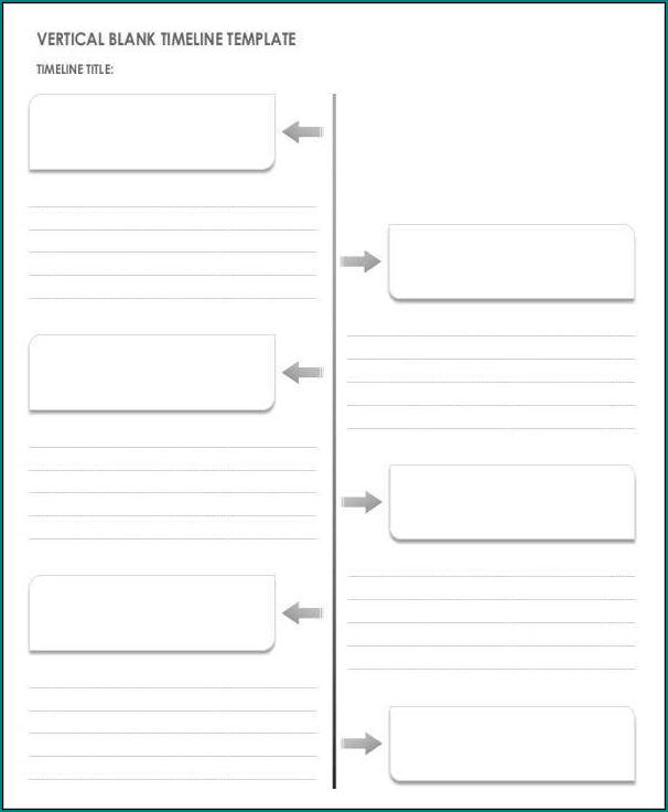 Sample of Vertical Timeline Template