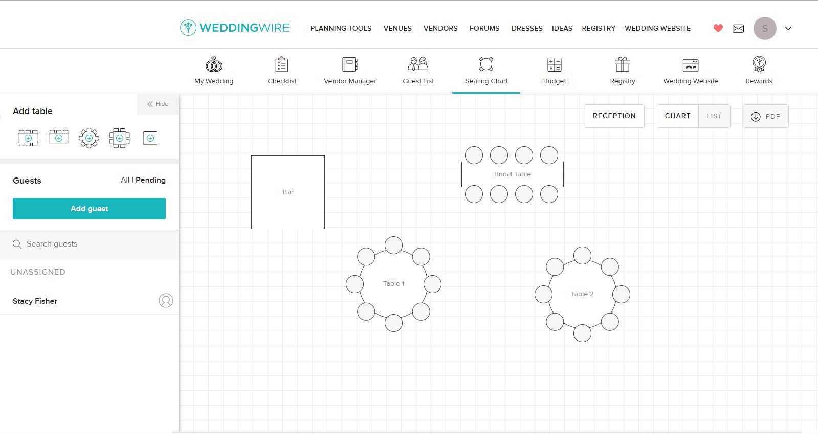 Sample of Wedding Seating Chart Template Sample of Wedding Seating Chart Template