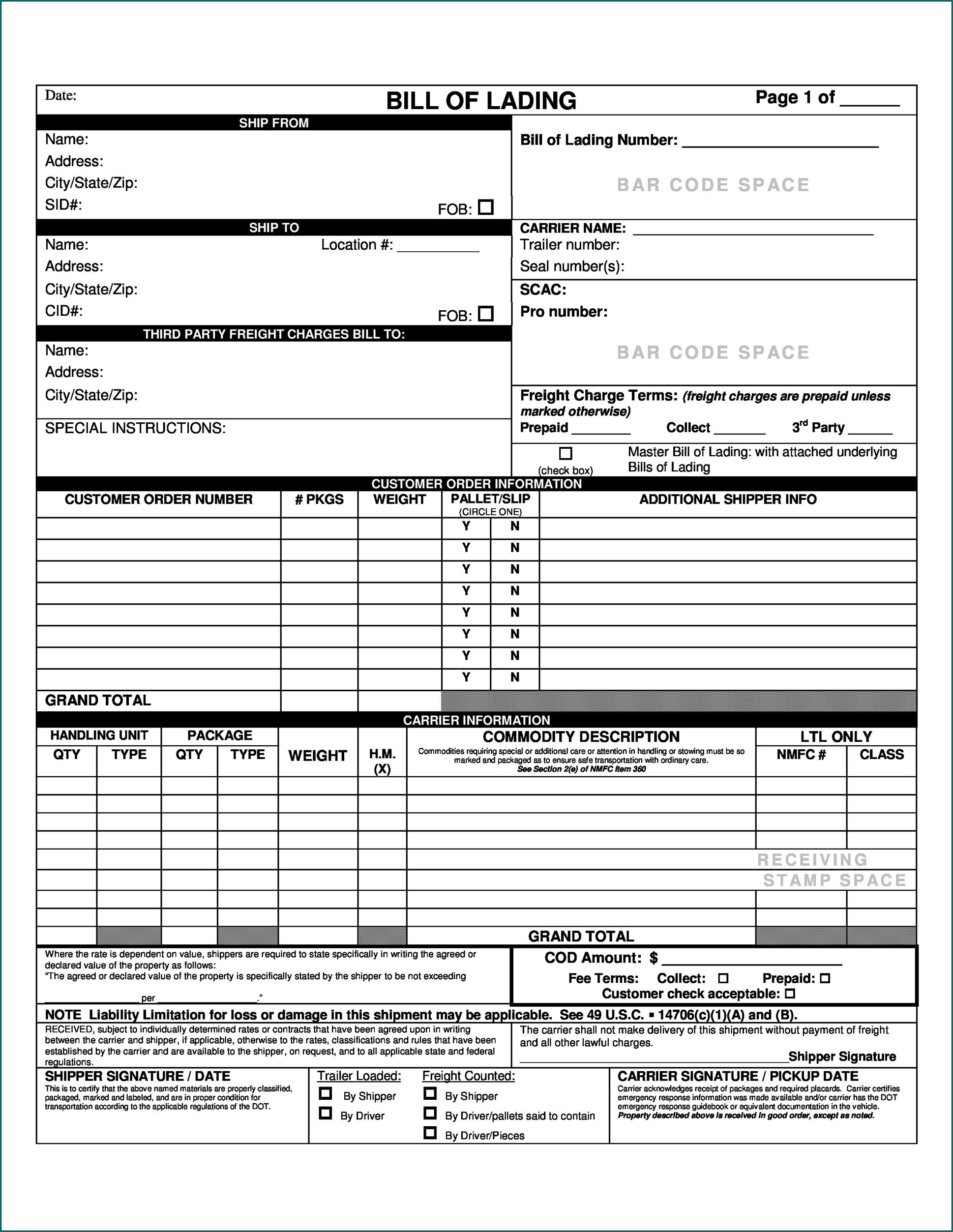 Sample of Weekly Menu Template