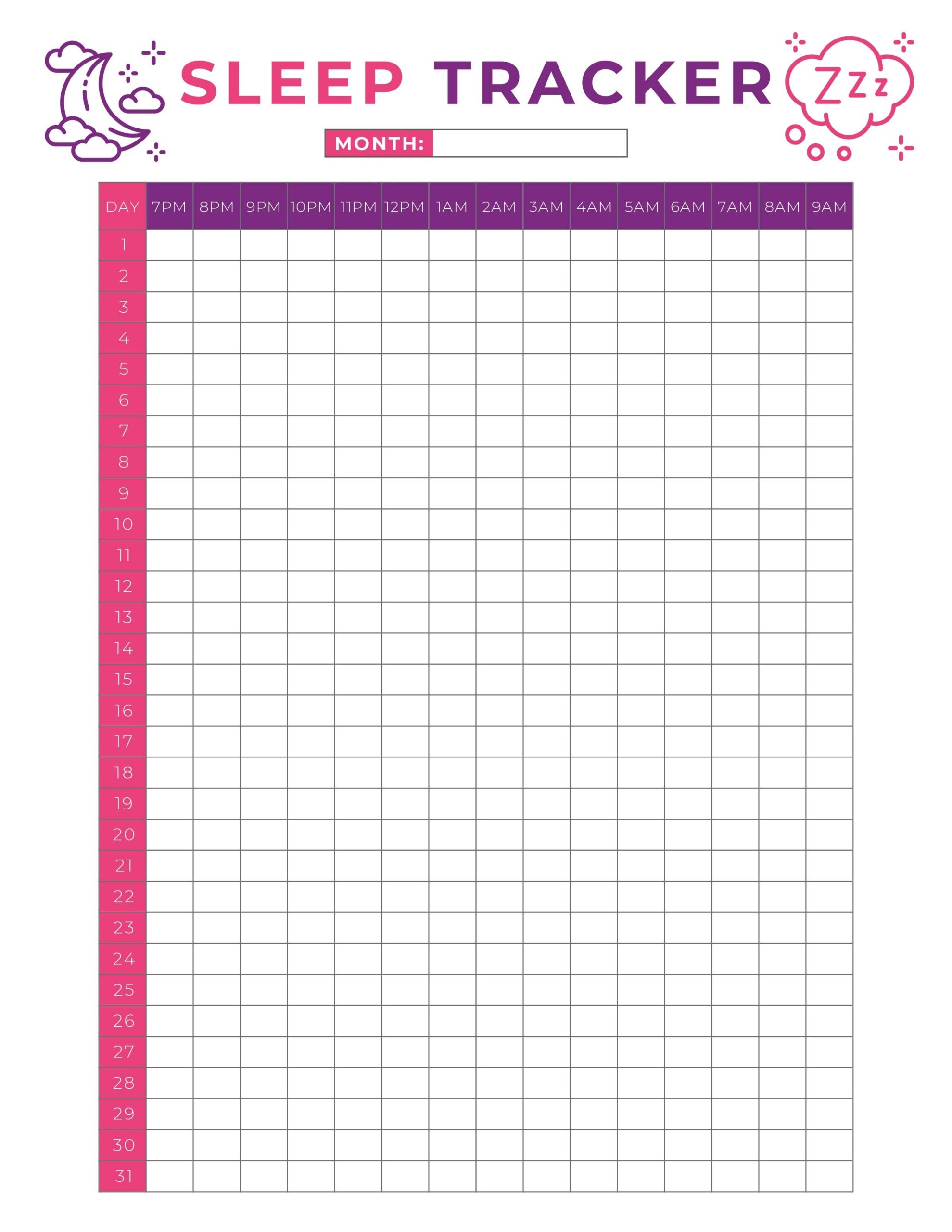 Sample of Weight Calories And Sleep Tracker Template Sample of Weight Calories And Sleep Tracker Template