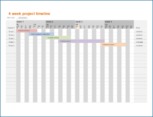 Simple Project Timeline Template