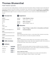 Skill Based Resume Template Example