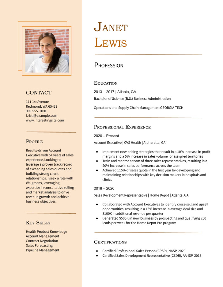Skill Based Resume Template