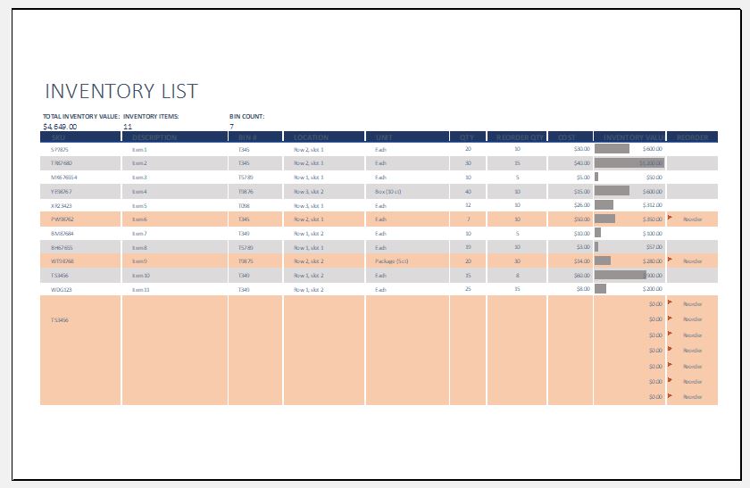 Small Business Inventory Spreadsheet Template Example Small Business Inventory Spreadsheet Template Example