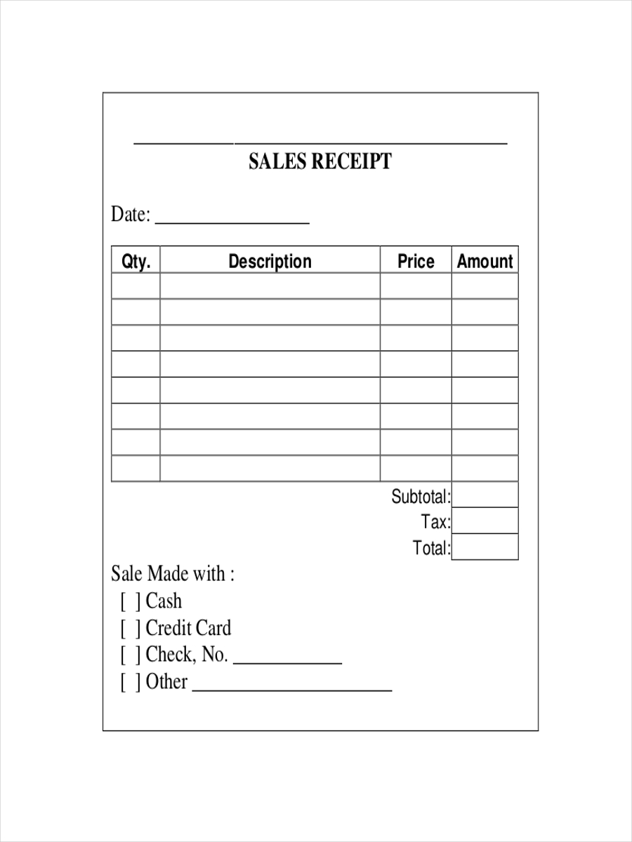 Small Business Sales Receipt Template Example Small Business Sales Receipt Template Example