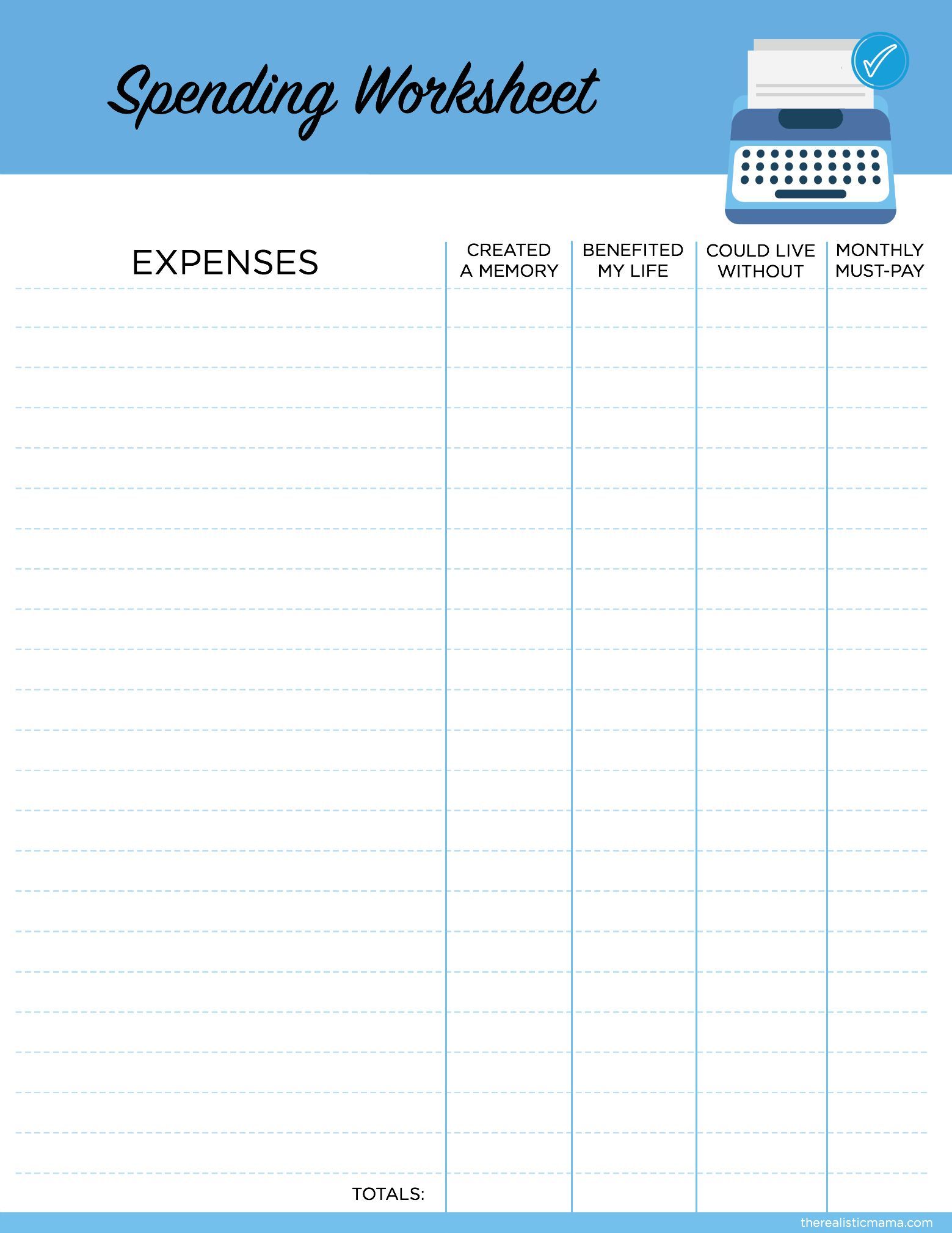 Spending And Savings Worksheet Template Example Spending And Savings Worksheet Template Example