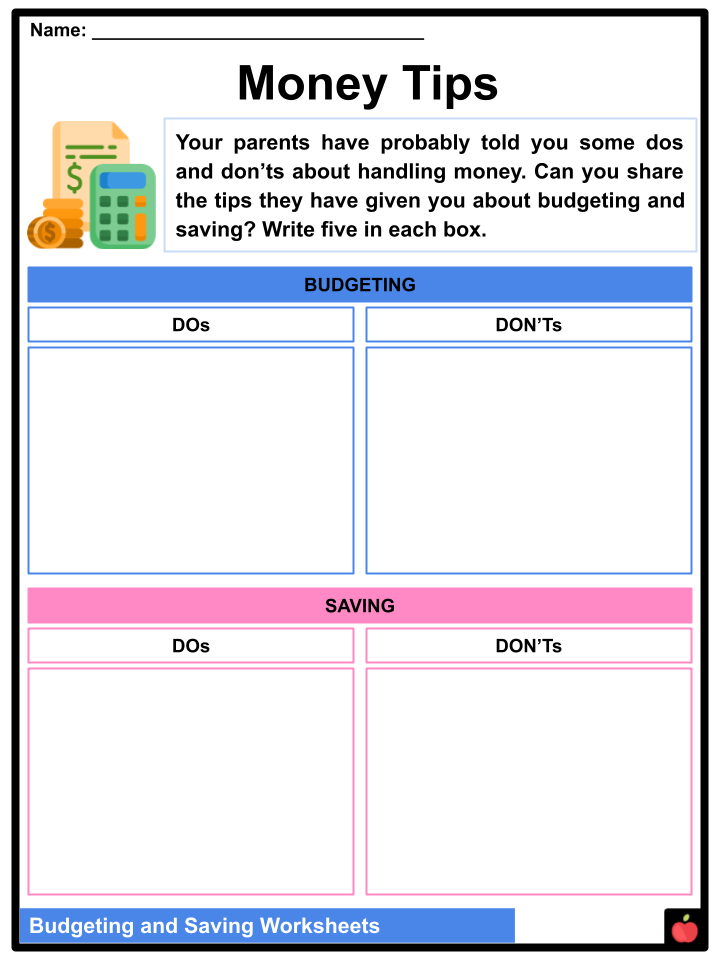 Spending And Savings Worksheet Template Sample Spending And Savings Worksheet Template Sample