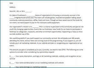 Sponsorship Letter Template