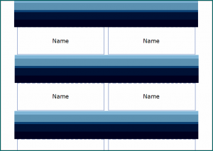 Table Name Cards Template
