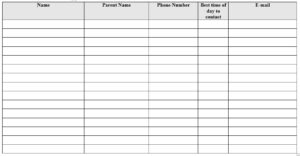 Teacher Attendance Sheet Template