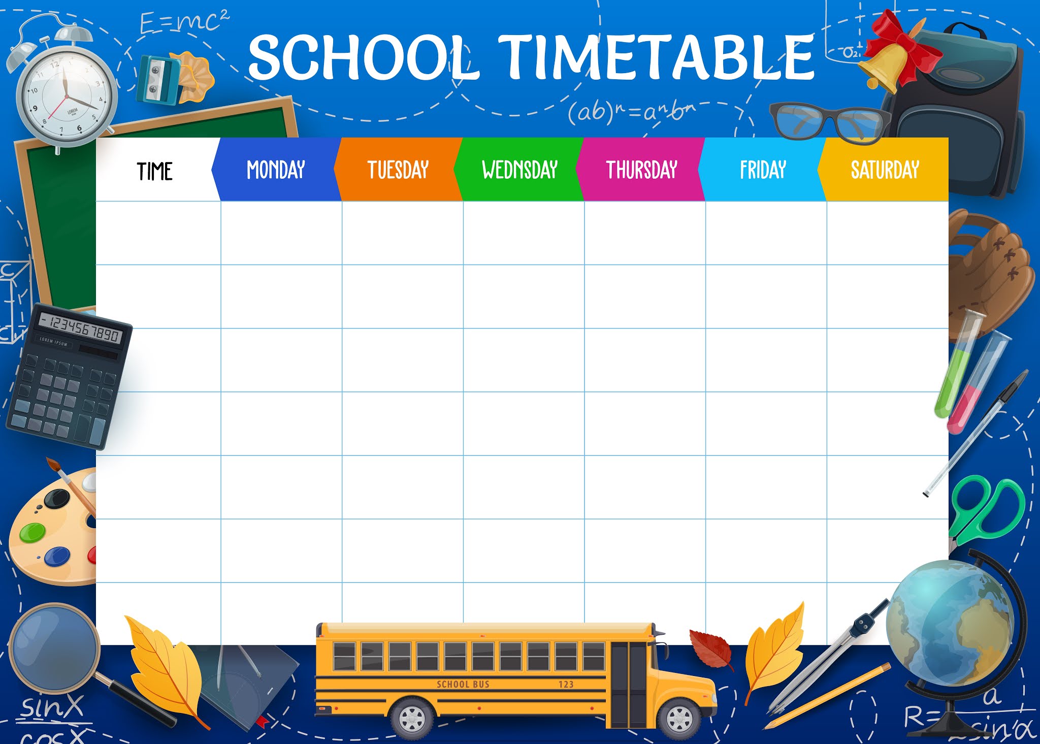 Timetable For Kids Timetable For Kids