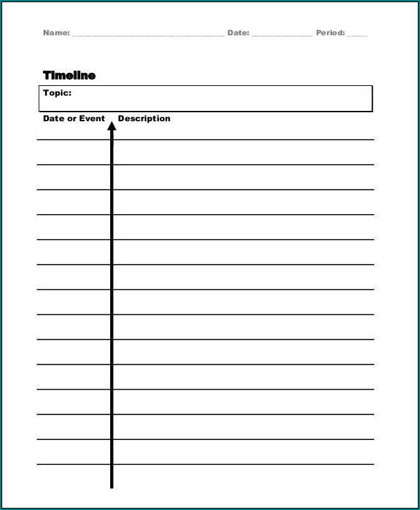 Vertical Timeline Template Sample