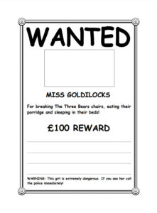 Wanted Poster Template