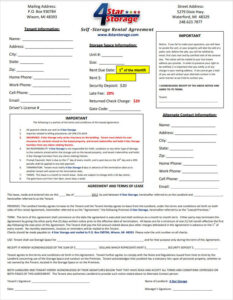 Waterford Lease Agreement Template