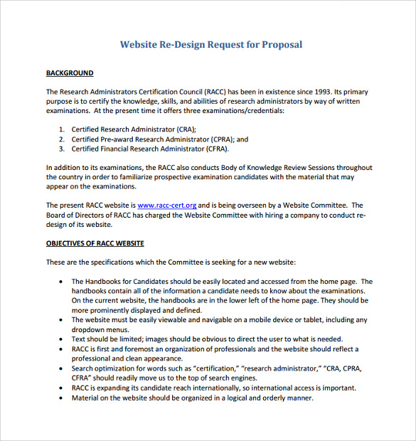 Website Proposal Template Example Website Proposal Template Example