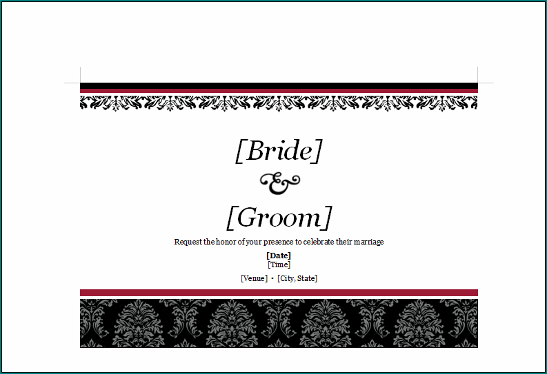 Wedding Invitation Template