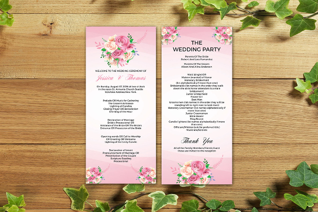 Wedding Party Brochure Template Sample Wedding Party Brochure Template Sample