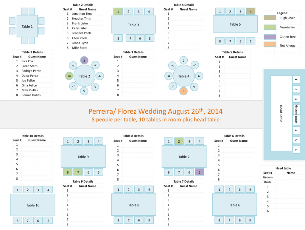 Wedding Seating Chart Template Example Wedding Seating Chart Template Example