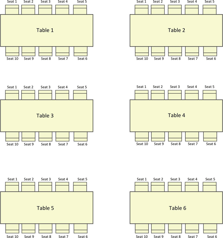 Wedding Seating Chart Template